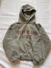 Essentials Fear of God State Youth Hoodie, Size 8, pullover, good quality cotton