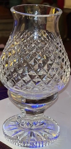 Vintage Irish Waterford Crystal Alana Candle Hurricane Lamp Tea Light Beautiful