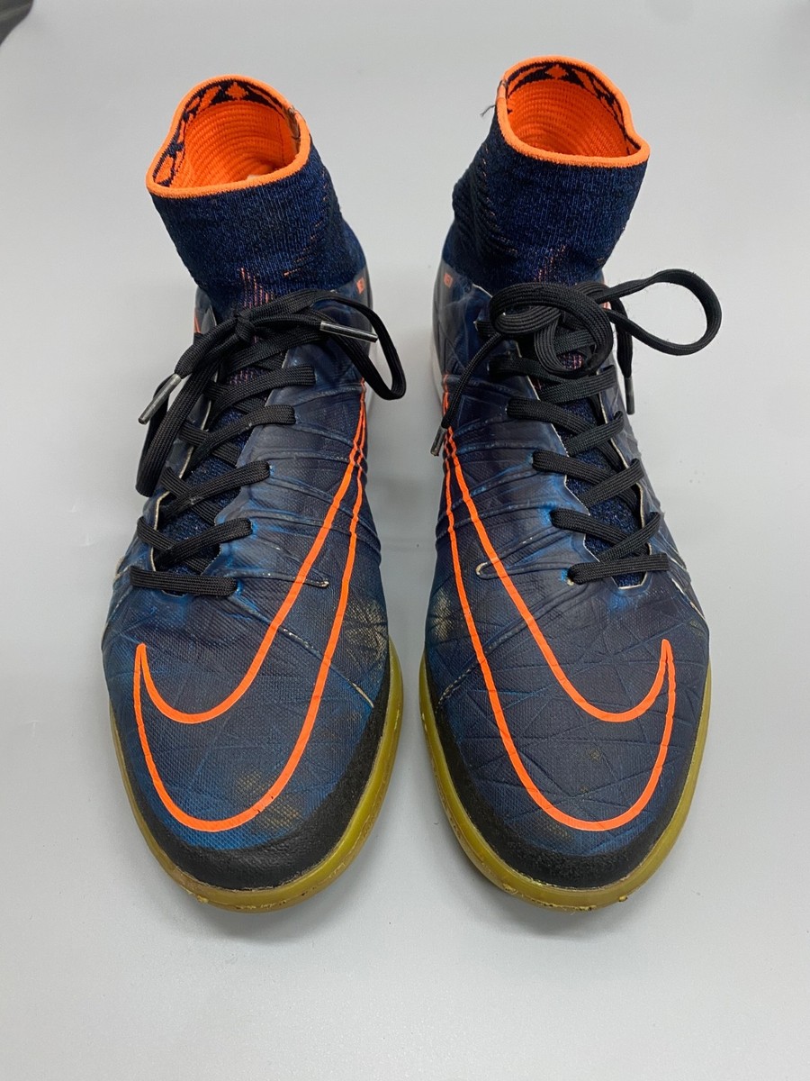 Nike HypervenomX Proximo IC Elite Blue Indoor Soccer Futsal US11