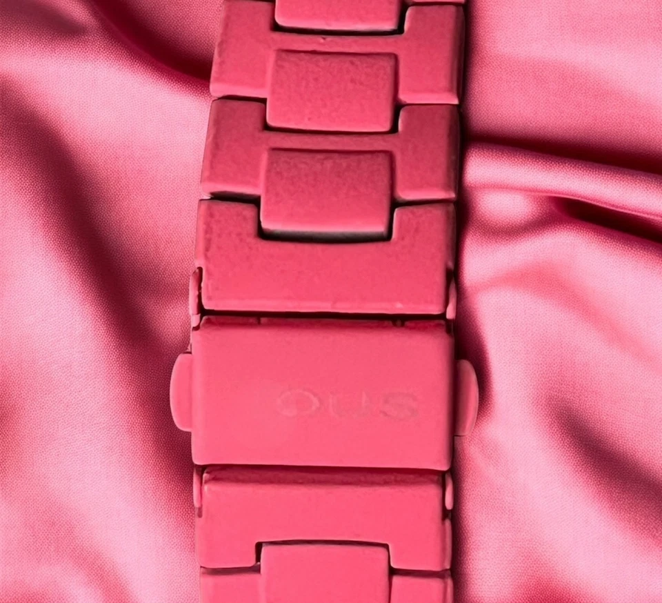 Reloj digital Tous D-Bear descontinuado Fucsia IP pulsera de acero inoxidable Foto 4 de 4