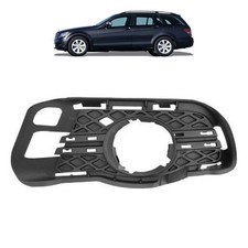 Gitter Blende Stoßstange links für Mercedes W204 C-Klasse 07-11 runde NSW
