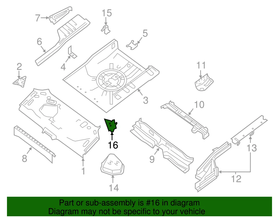 Genuine Nissan 2013-2019 Nissan Sentra - Muffler Bracket G4560-3SHMA - Image 2 of 2