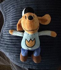 Plush Stuffed Dog Stuffed Animal Toy Brown Blue Gray Black Soft Plush