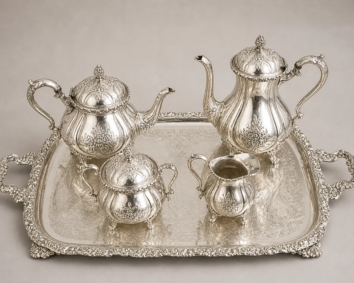 Webster Wilcox In Antique Us Silver-Plated Teapots, Coffee Pots