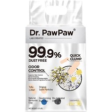 Tofu Clumping Cat Litter Natural Scented 4.5 lb Dust-Free Low Tracking Superior