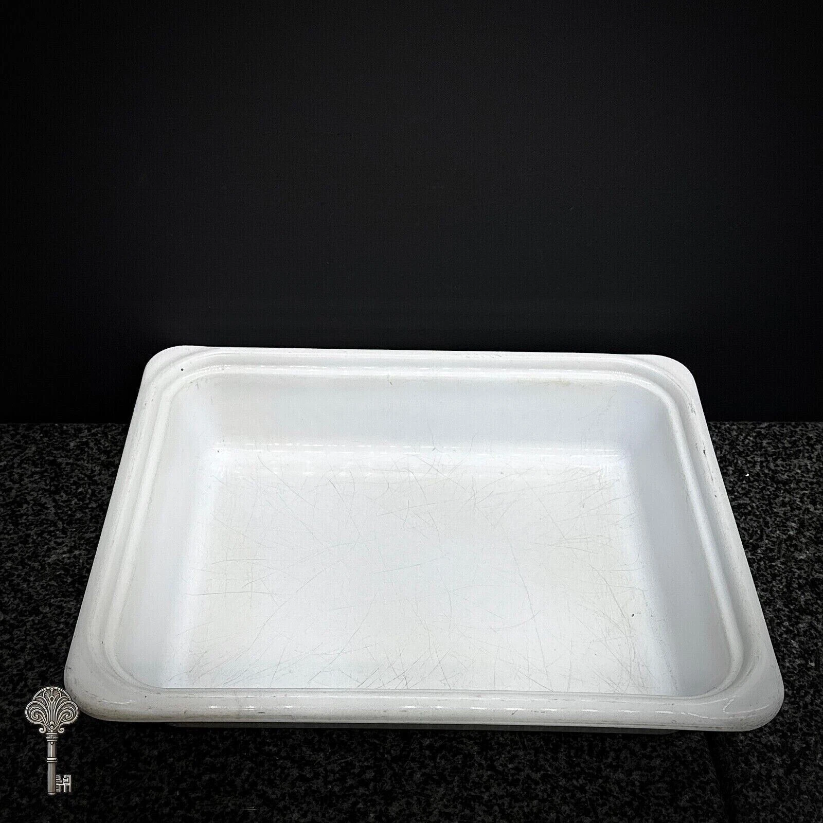 EMILE HENRY WHITE STONEWARE OVEN BAKING TRAY KITCHEN COOKWARE ROASTING PAN