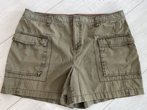 Tommy Hilfiger Baumwolle Cargoshorts Militär olivgrün Damen Größe 16 Bangladesch