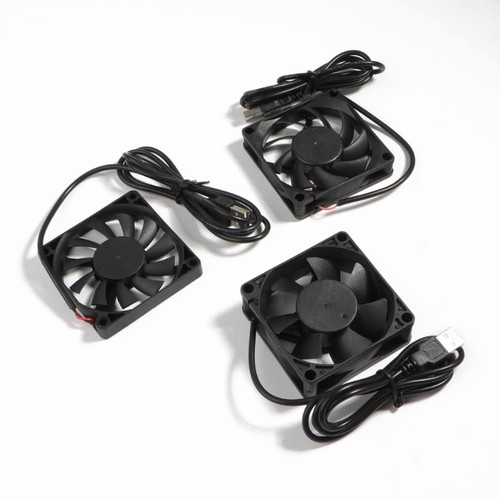1Pack 70mm DC5V USB Brushless Cooling Fan Double Bearing Fan 7025 7015 7010 - Picture 3 of 10
