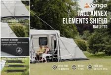 Vango Tall Annex Elements Shield - Balletto Tall Grey Violet