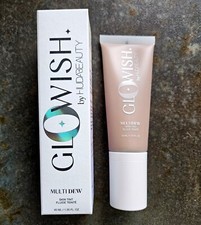 GloWish by Huda Beauty Multi Dew Skin Tint * DEEP TAN 10 * 1.35 oz NIB!