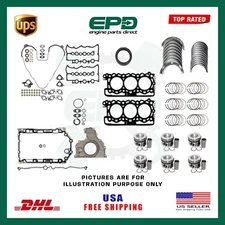 HEAD GASKET KIT WITH ENGINE REBUILD KIT FOR LAND ROVER JAGUAR 306DT 3.0L DIESEL