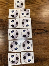 Paper House 11 pc Photo Real 1” Soccer Ball Stickers