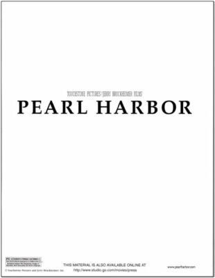 PEARL HARBOR - 2001 - original PRESS KIT - Inc. 2 Photos, 4 Post