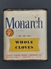 Vintage Monarch Whole Cloves Tin (empty) - Consolidated Foods Corp, Chicago