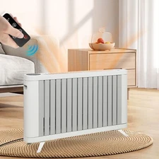 VILOBOS 1500W Portable Electric Space Heater Adjustable Thermostat Timer Remote