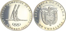 Panama 1 Balboa 1988 Olimpiadi Calgary Sci Freestyle PP 85047