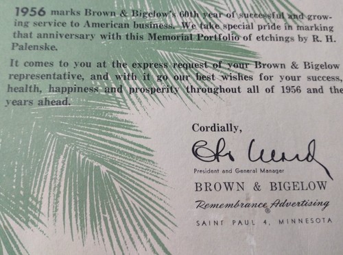 1956 Memorial Portfolio R. H. Palenske Etchings "Man O' War" & "Black Labrador" - Picture 6 of 24