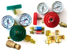 Jewelers Propane & Oxygen Regulators, Canister Vlvs. Arrestors Smith Torch TYPE