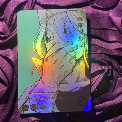 Bulma Super Dragon Ball Heroes ACG Anime Girl Holo Waifu Card