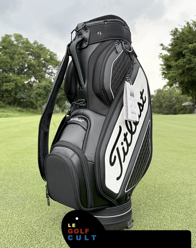 TITLEIST Tour Caddy Staff Bag Black White Shoe FREE SHIPPING US EUR AU JP - Picture 6 of 23