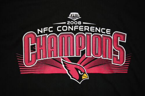 VintNFL T-Shirt Size M/L LS 2008 Arizona Cardinals Conference Champs