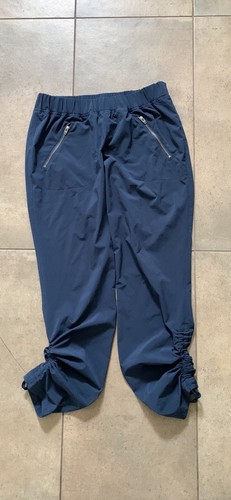 Pantalon de yoga femme Athleta cheville 0 bleu marine course jogging ceinture élastique - Photo 3/5