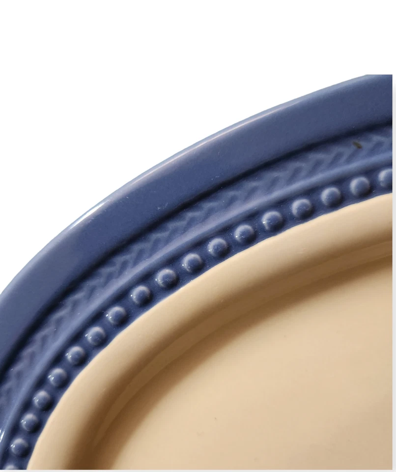 Paula Deen 系列 Southern Gathering Bluebell 椭圆形拼盘 14 x 10 — 第 3/4 张图片