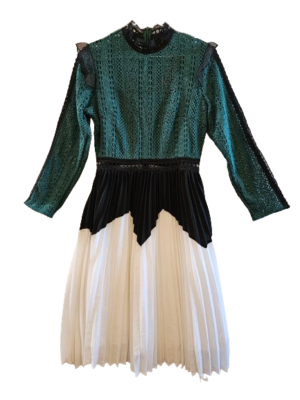 slim fit dress slacks Green & White Toile Cotton Linen Maxi Dress - All Dresses main image 0