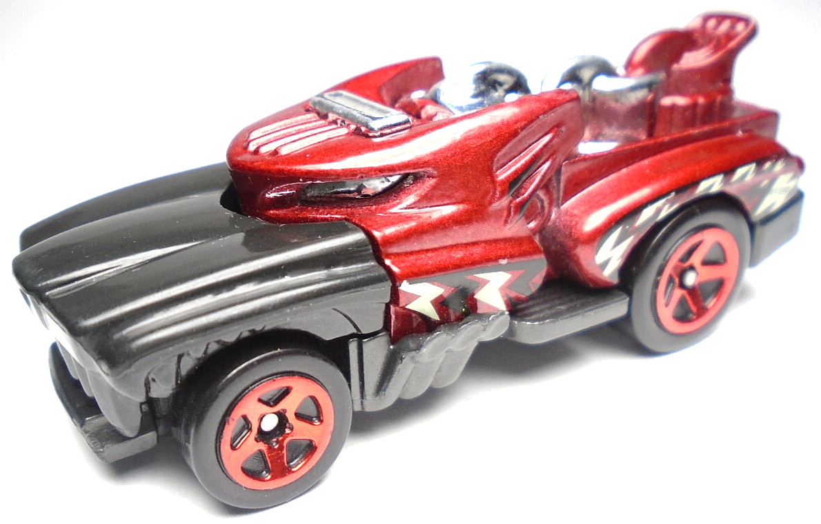 2021 HOT WHEELS HOTWEILER K-9 RED 1:64 DIECAST 2 7/8" DOG CAR W/ BLACK & WHITE