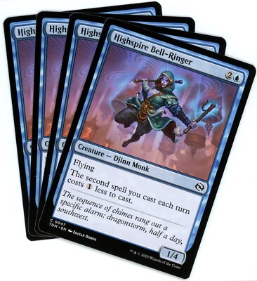 x4 Highspire Bell-Ringer - 0047 - Tarkir Dragonstorm - MTG - NM/M