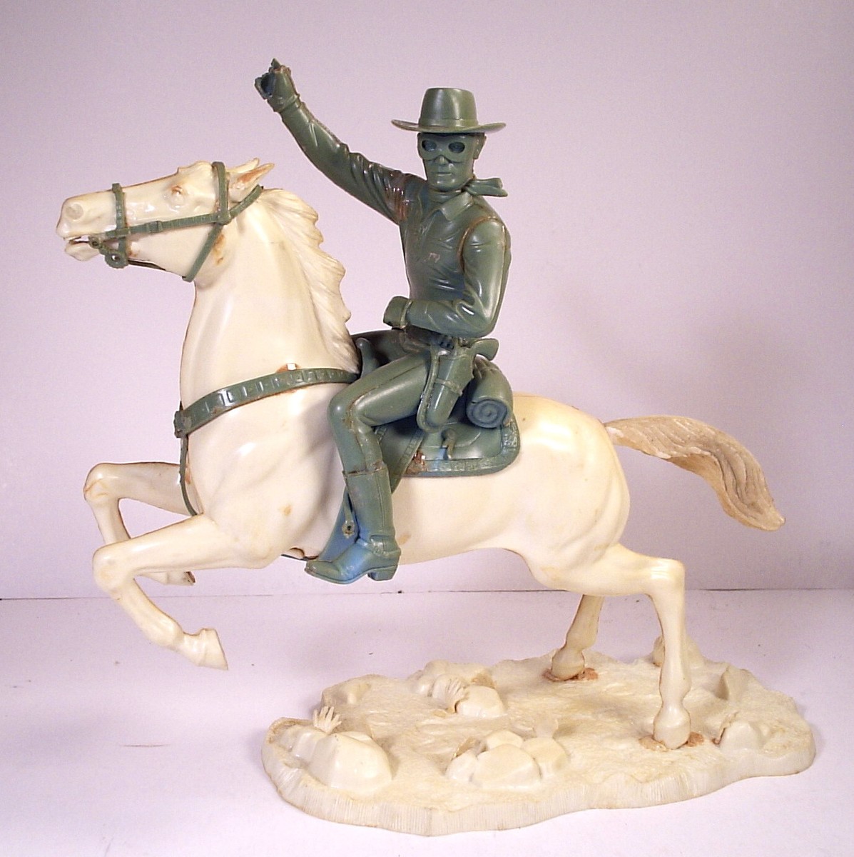 洋楽 Lone Ranger & Ringo / Professional Vintage 1966 Aurora Plastic's Corp LONE RANGER & SILVER