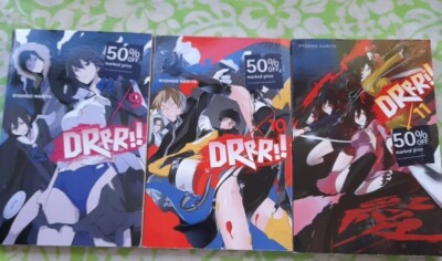 Durarara DRRR!! Saika Arc Issue 9 10 11 Manga Light Novel Book Bundle USA Import