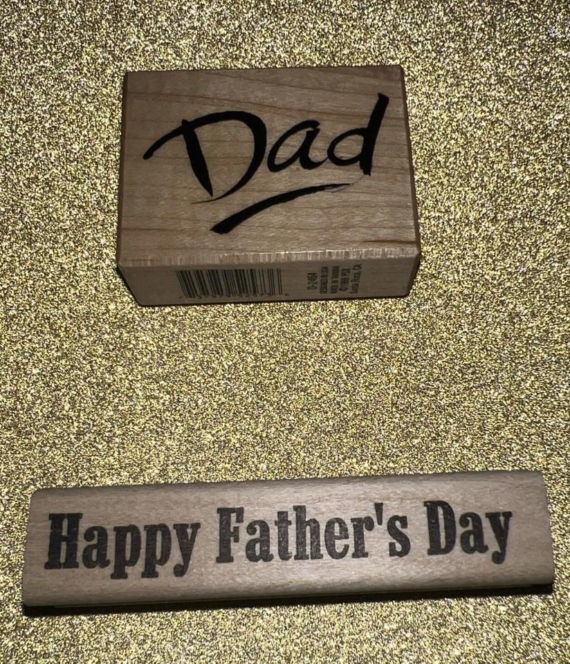 Штамп резиновый деревянный DAD PSX D-2464 и штамп Happy Father's Day 1999 - Изображение 3 из 4