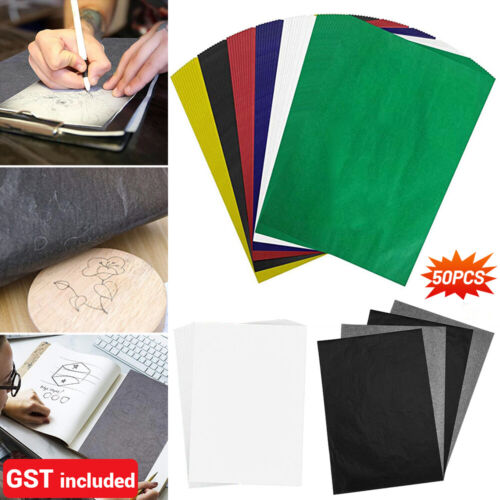 50-100 A4 Carbon Paper Transfer Copy Graphite Tracing Wood Canvas Art CraftPaper - Picture 1 of 11