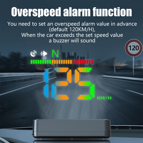 H4 HUD Head-up Display Car GPS Digital Speedometer USB Windshield Projector - Picture 6 of 12