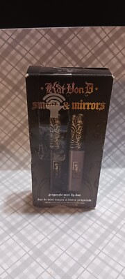 KAT VON D ~ SMOKE & MIRRORS GRAYSCALE MINI LIP DUO ~ 0.10 OZ Box Damage 