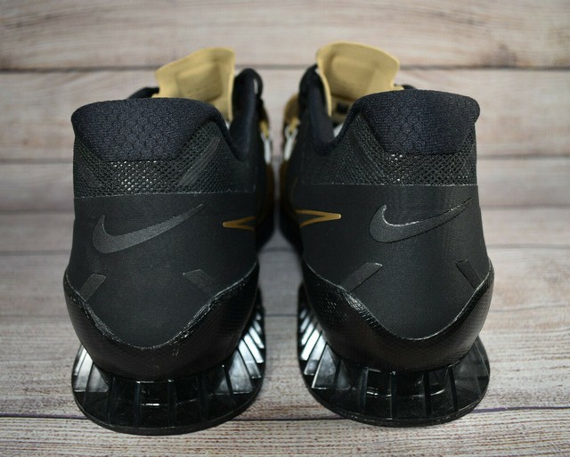 nike romaleos 3 black and gold