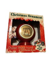  CHRISTMAS ORNAMENT DIGITAL PHOTO FRAME 1.5" SCREEN UP TO 107 PHOTOS NEW SEALED