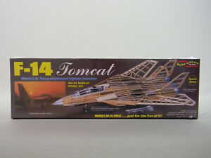 Guillows F 14 Tomcat Balsa Model Kit Military Jet Aircraft 1 40 Scale Gul1402 Ebay