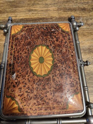Art Nouveau Triptych Mirror Antique 1900's Barber Mirror. Beveled mirror. - Picture 16 of 24