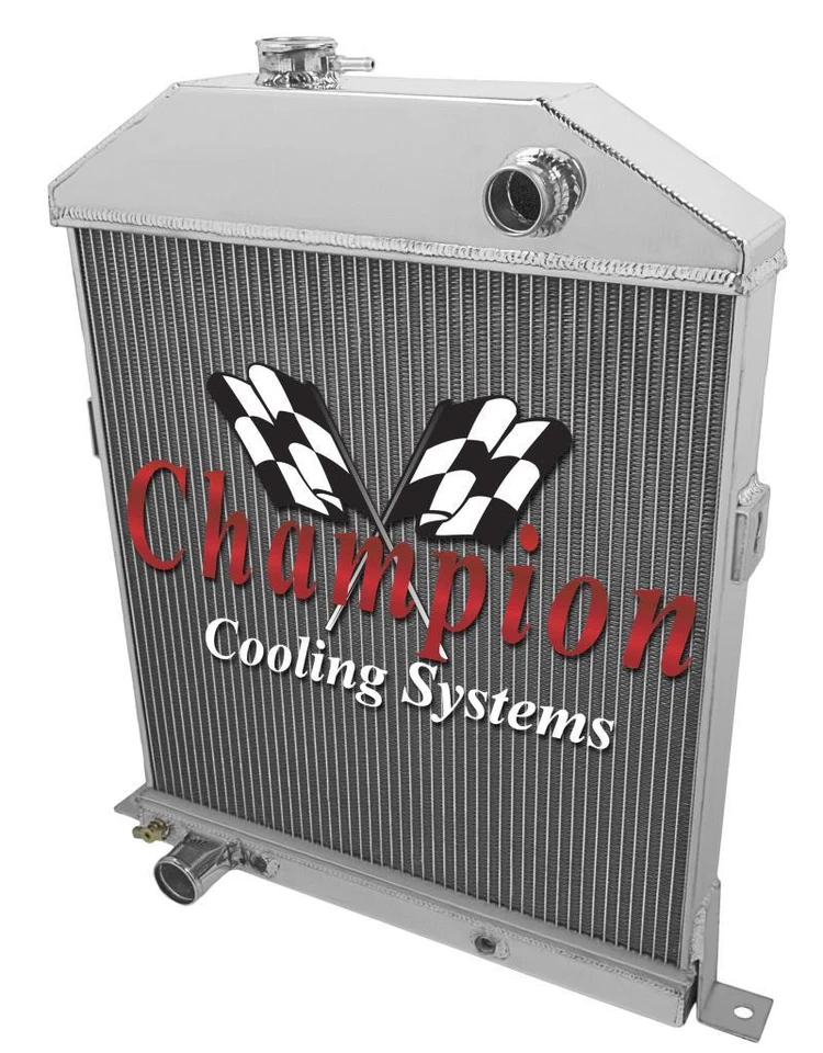 Radiador Kool Champion 4 filas para Ford Coupé 1942-1948 configuración Ford Foto 3 de 4