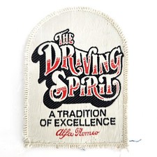Vintage Alfa Romeo Patch The Driving Spirit A Tradition of Excellence