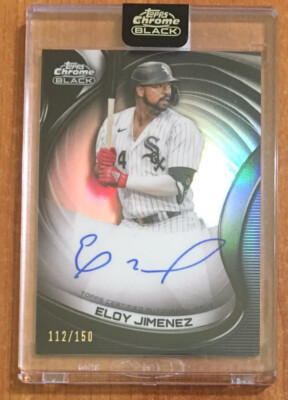 2022 Topps Chrome Black #CBA-EJ ELOY JIMENEZ Refractor Auto /150