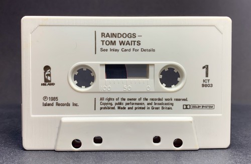 Tom Waits RAIN DOGS Vintage Cassette ICT9803 **EX/EX CONDITION** 1985 - Picture 6 of 9