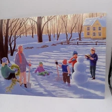 Vintage D.F. Clifford Greeting card Paper magic, Impressed 