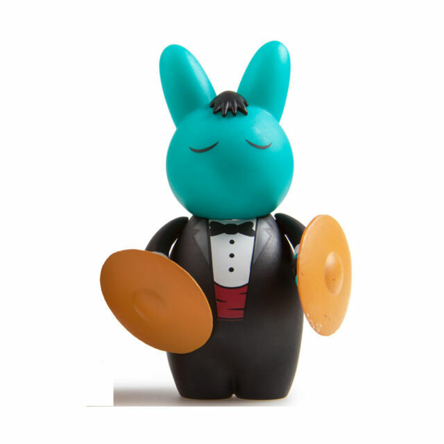 Kidrobot Labbit Band Camp 3000 Mini Series Figure Black Labbith Rikky Panther