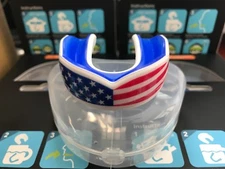 American Flag Mouth Guard - Oral Mart USA Flag Mouth Guard Football, MMA, Boxing