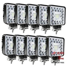 LED Off Road Lights, 4 Inch 123W LED Work Lights 10pcs 123W led work light