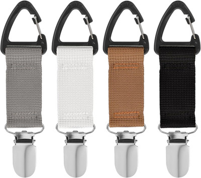 Hands-Free Hat Clip, 4Pcs Hat Clips for Travel on Bag,Quick Access & Removal,Tra