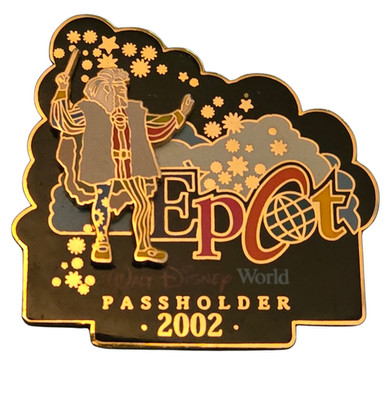 Disney EPCOT Passholder 3D MPin 2002 LE 7500 Limited Edition Magic Wizard
